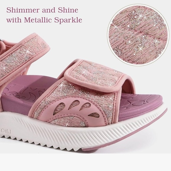 NWT Walking Sandals Women, Arch Support Hiking Sandals Orthotics - Picture 12 of 12